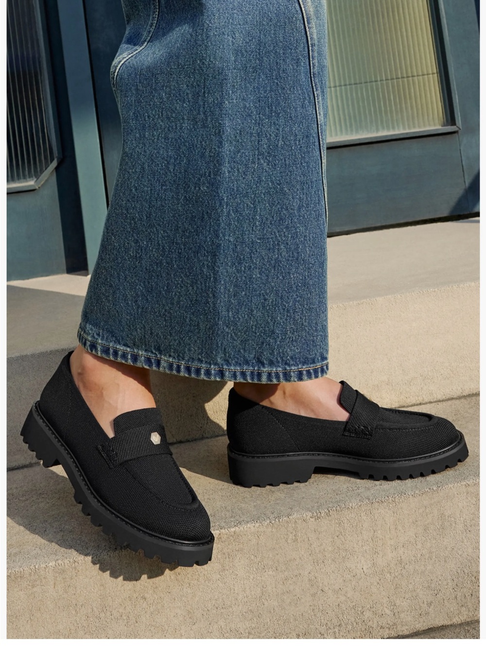 VIVAIA Round-Toe Platform Chunky Heel Loafers (Francesca) 41.5 US 10